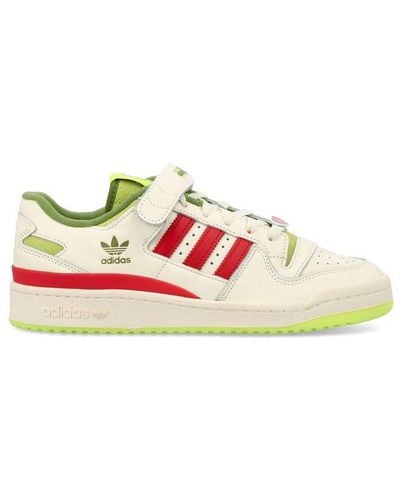 adidas Originals Forum Low X The Grinch Lace-up Sneakers - Red