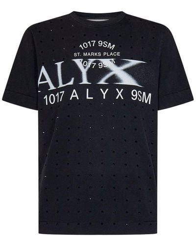 1017 ALYX 9SM Logo Printed Crewneck T-shirt - Black