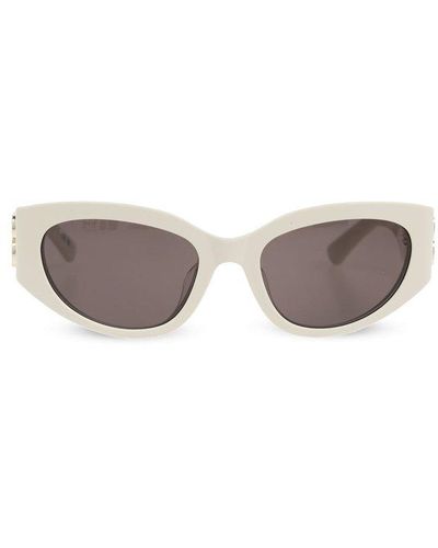 Balenciaga Bossy Cat-eye Frame Sunglasses - Natural