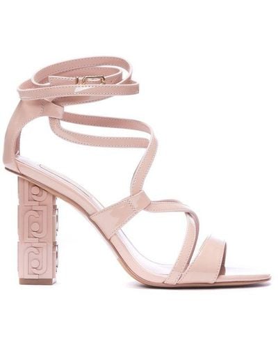 Liu Jo Crossover Strap Ankle Buckled Sandals - Pink