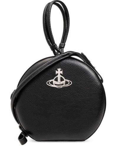 Vivienne Westwood Orb-plaque Round Shape Crossbody Bag - Black