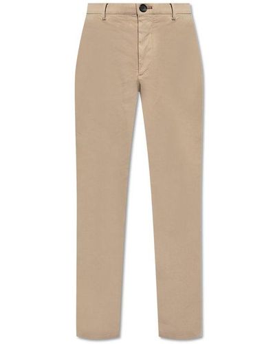 PS by Paul Smith Log Patch Straight-leg Trousers - Natural