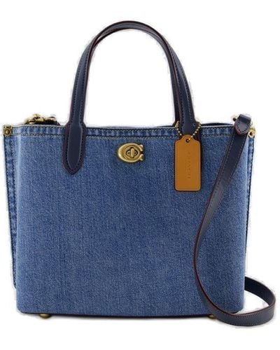 COACH Willow 24 Shopper Bag - Blue