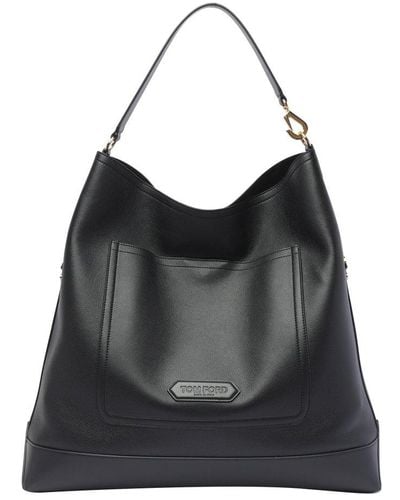 Tom Ford Two-strapped Tote Bag - Black