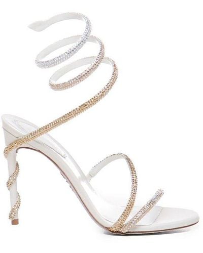 Rene Caovilla René Caovilla Margot Embellished Sandals - White