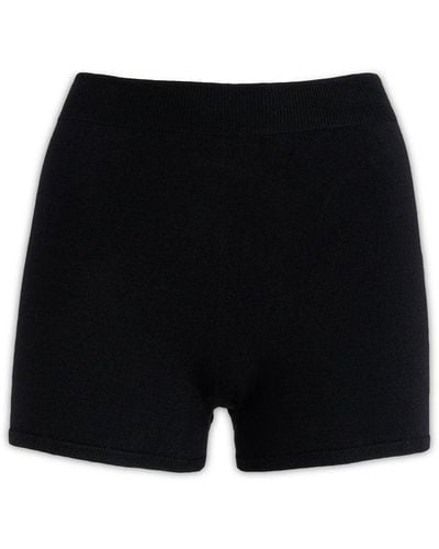 Alexander McQueen High-waist Stretched Shorts - Black
