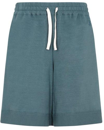 Jil Sander Drawstring Bermuda Shorts - Blue