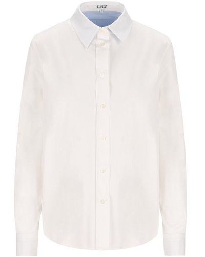 Loewe Buttoned Long-sleeved Shirt - White