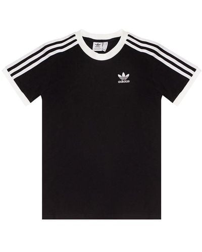 adidas Adicolor Classics Slim 3 Stripes Short Sleeve T-shirt - Black