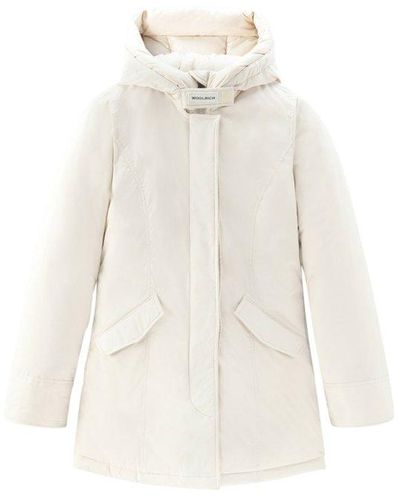 Woolrich Hooded Padded Coat - White