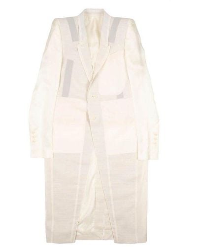 Rick Owens Neue Coat - White