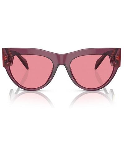 Versace Round Frame Sunglasses - Pink