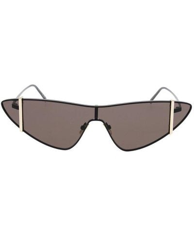 Saint Laurent Triangle Frame Sunglasses - Black