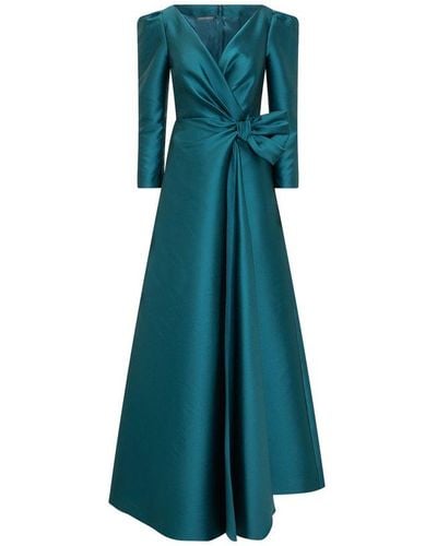 Alberta Ferretti V-neck Wrap Dress - Green