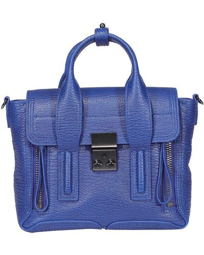 3.1 Phillip Lim Zip-detailed Mini Satchel Bag - Blue
