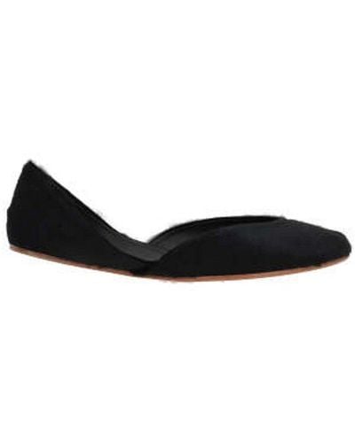 The Row Round Toe Flat Shoes - Black