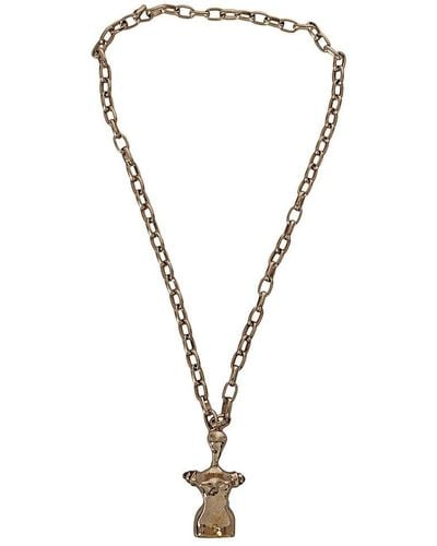Weekend by Maxmara Chained Necklace - Metallic