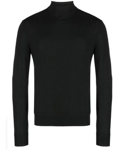 Tom Ford Mock-neck Knitted Sweater - Black