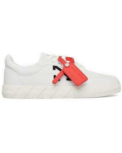 Off-White c/o Virgil Abloh Vulcanized Low-top Sneakers - Red