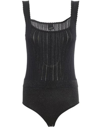 Pinko Sleeveless Knitted Bodysuit - Black