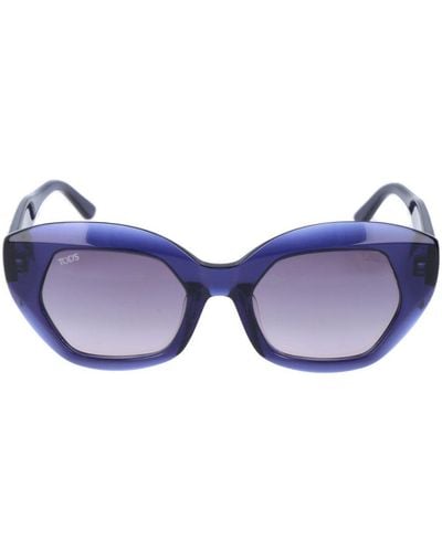 Tod's Irregular Frame Sunglasses - Purple