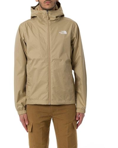 The North Face Quest Logo Printed Hooded Jacket - Natural