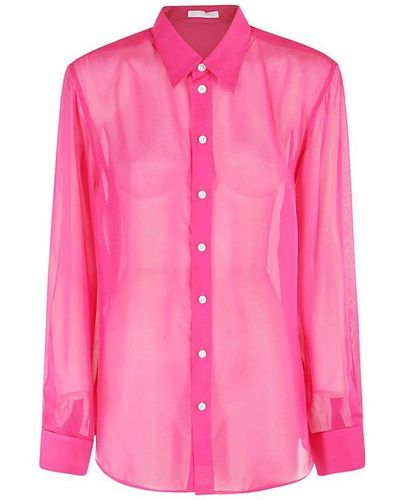 Helmut Lang Long-sleeved Sheer Shirt - Pink