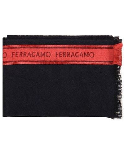 Ferragamo Colourblock Scarf - Red