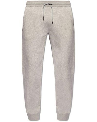 Woolrich Logo Embroidered Drawstring Track Pants - Grey
