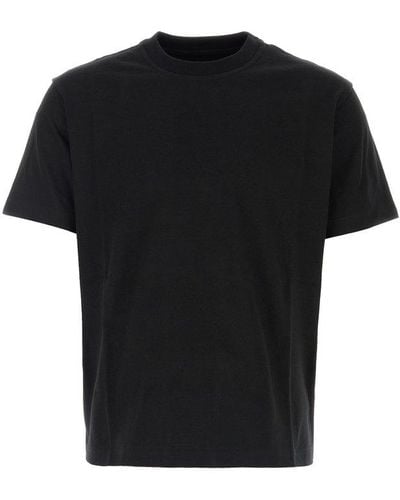 Bottega Veneta Crewneck Short-sleeved T-shirt - Black