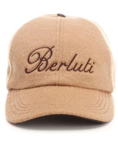 Berluti Logo Embroidered Baseball Cap - Natural