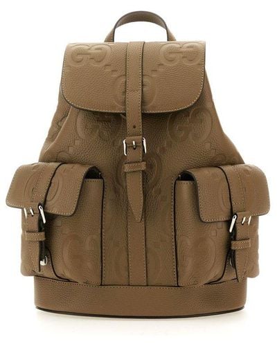 Gucci Jumbo GG Small Backpack - Natural