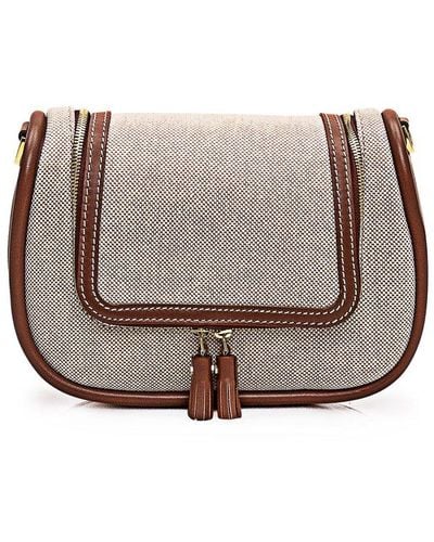 Anya Hindmarch Small Vere Tassel-detailed Shoulder Bag - Grey