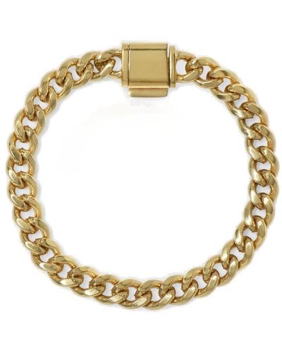 Loren Stewart Magnetic Curb-chain Polished Finish Bracelet - Metallic