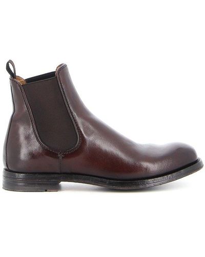 Officine Creative Almond Toe Ankle Boots - Brown