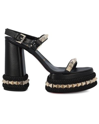Christian Louboutin Superaclou Stud Embellished Sandals - Black