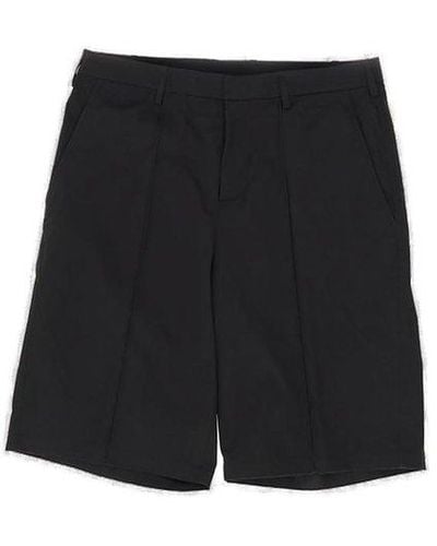 Neil Barrett Mid-rise Straight-leg Chino Shorts - Black