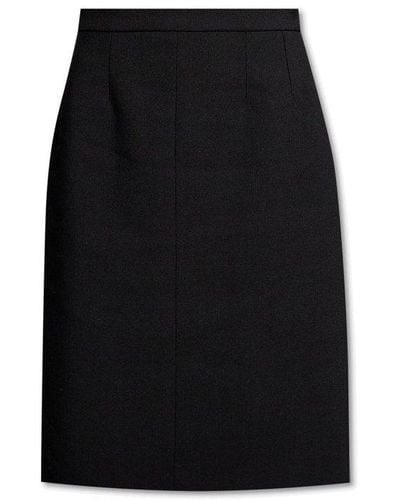 Gucci Wool Skirt, - Black