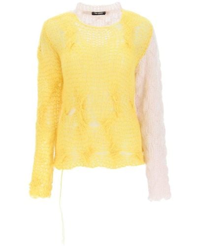 Raf Simons Two-tone Sweater - Yellow