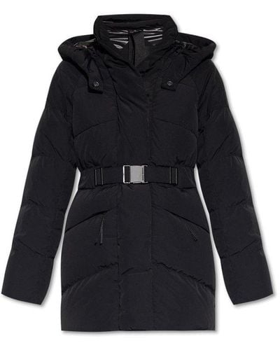 Canada Goose Marlow Belted Hooded Coat - Black
