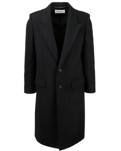 Saint Laurent Tailored Coat - Black