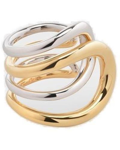 Charlotte Chesnais Daisy Two-toned Ring - Metallic