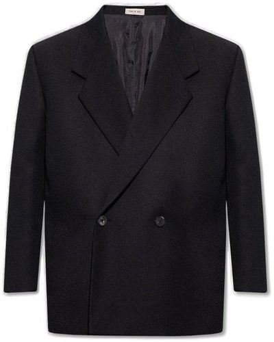 Fear Of God Double Breasted Blazer - Black