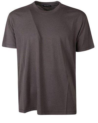 Tom Ford Round Neck T-Shirt - Grey