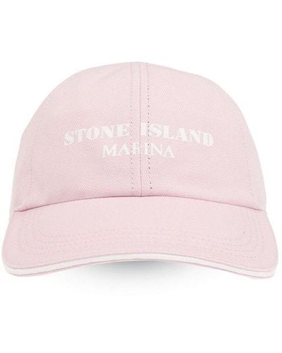 Stone Island Cap From The 'Marina' Collection - Pink