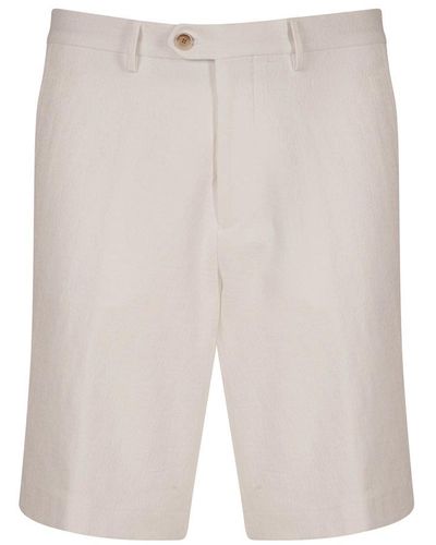 Etro All-over Monogram Bermuda Shorts - White