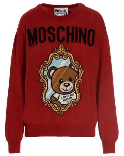 Moschino Mirror Sweater - Red