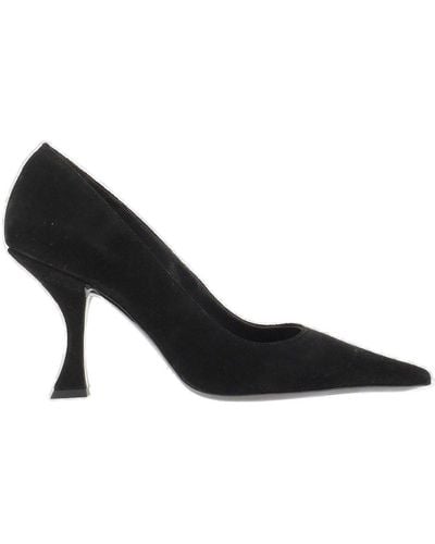 BY FAR Leather Pumps - Black