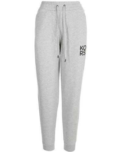 MICHAEL Michael Kors Logo Printed Jogging Pants - Grey