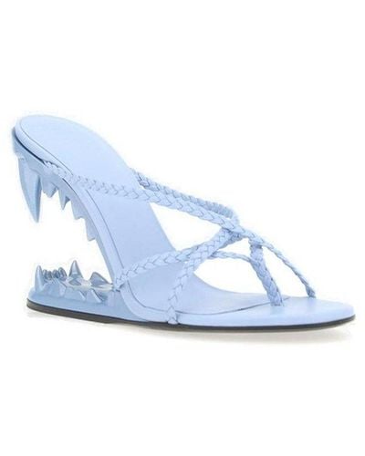 Gcds Open Toe Thong Sandals - Blue